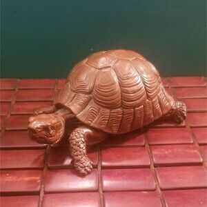 Vintage Red Mill Turtle Figurine 7"x4.5"x3"
